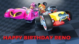 Mickey Mouse and the Roadster Racers Edible Cake Topper Decoration - £10.32 GBP