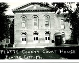 RPPC Platte County Court House Platt City MO Missouri UNP Postcard - $39.16