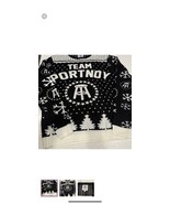 Barstool Sports Christmas Holiday Sweater Winter Large Black White Team ... - $26.29