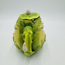 Apple Tree Design Green 5-1/4-Inch Fairy Frog Porcelain Teapot - £48.02 GBP