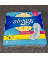 Always Maxi Daytime Unscented Pads w/o Wings, Size 1 RegularAbsorbency, ... - $10.69