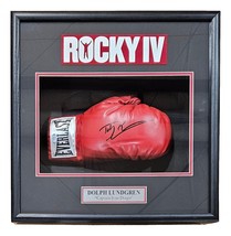 Dolph Lundgren Signed Framed Everlast Boxing Glove Shadowbox PSA DNA ITP - £305.20 GBP