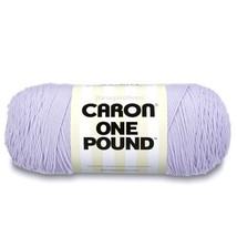 Caron One Pound Solids Yarn, 16oz, Gauge 4 Medium, 100% Acrylic - Lilac- For Cro - £29.80 GBP