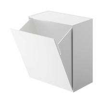 Yamazaki Wall-Mount Storage Bin Home | Plastic | Trash Can, One Size, White - £71.09 GBP
