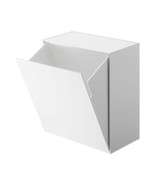 Yamazaki Wall-Mount Storage Bin Home | Plastic | Trash Can, One Size, White - £71.72 GBP
