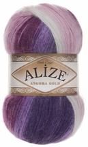 20% Wool 80% Acrylic Soft Yarn Alize Angora Gold Batik Thread Crochet Lace Hand  - £23.65 GBP