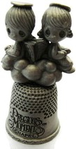 Pewter Thimble Precious Moments Chapel Two Angels - £19.32 GBP