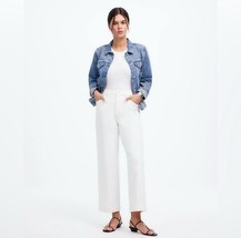 Madewell Jeans Womens The Perfect Vintage Wide-Leg Crop Jean White Size 28 - $34.99