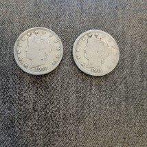 1911 &amp; 1912 Liberty Head Nickels - £4.67 GBP