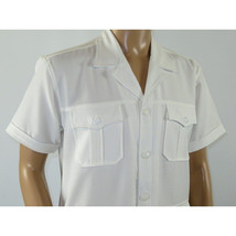 Men 2pc Stacy Adams leisure suit guayabera traditional matching Set 2201 White image 4