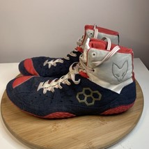 Rudis Wrestling Shoes Mens Size 8.5 Red White Blue Athletic Sneakers - £38.94 GBP