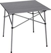 Lippert Hd Hybrid Foldable Camp Table With Carry Bag White 27 1/2”, Hammer Grey - £72.73 GBP
