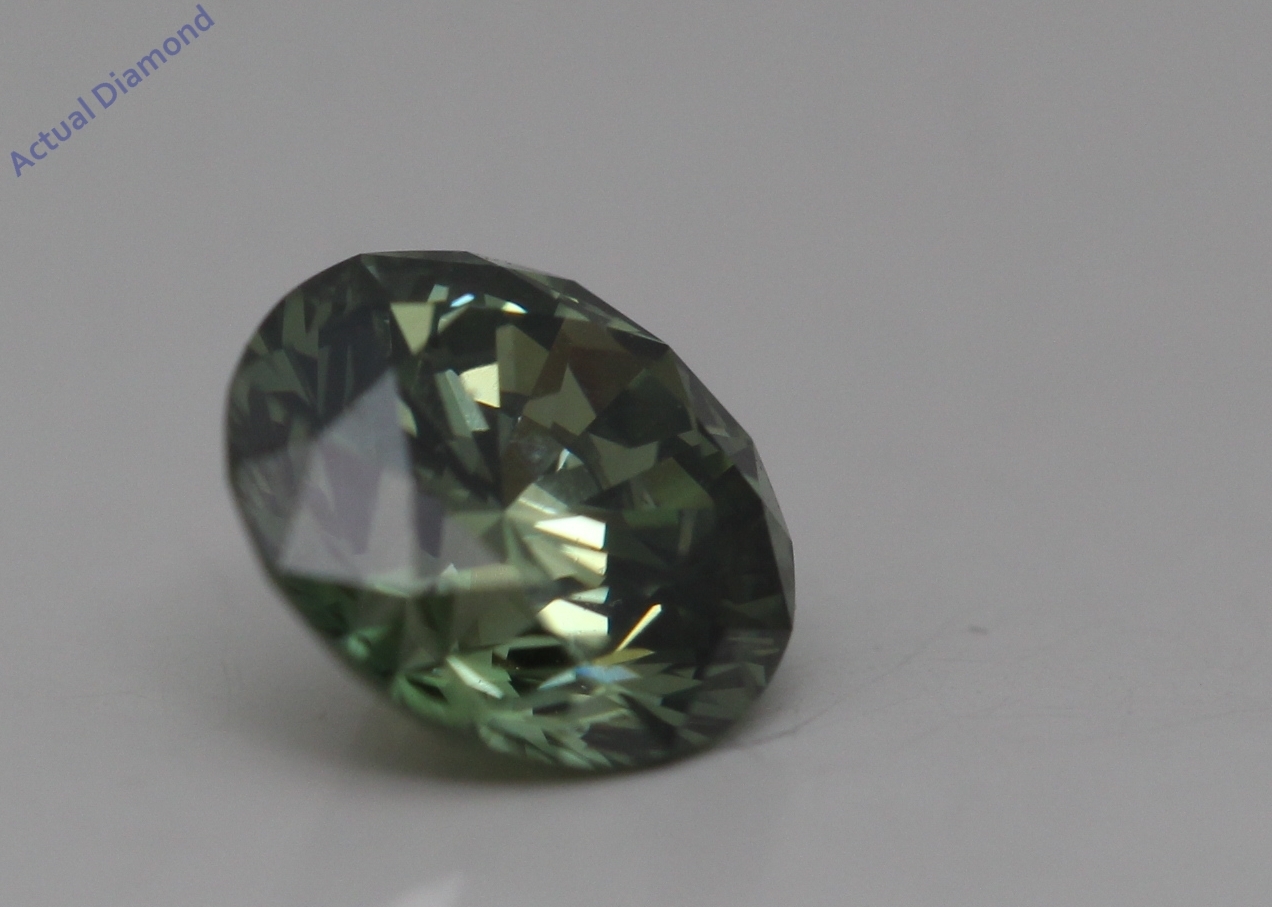 Round Cut Loose Diamond (0.91 Ct,Green(Irradiated) Color,VS1 Clarity) Item image 2