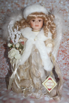 Collectors Choice Dan-Dee Genuine Fine Bisque Porcelain Doll With Wings &amp; Cert - £18.67 GBP