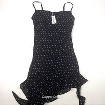 Jessica Simpson Medium Black &amp; White Polka Dot Mini Dress With Ruffle New - $38.51