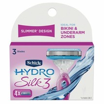 Schick Hydro Silk 3 Women Razor Refills-Ideal For Bikini-Underarm Zones, 4 CT - $10.99
