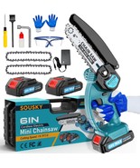 Mini Chainsaw, 6 Inch Compact Cordless Chainsaw, 2 Pcs\. 24V 2000Mah - $1,062.90 MXN