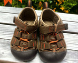 Keen Baby Toddler Outdoor Brown/Orange Sandals Hook &amp; Loop Size 8?~14cm ... - $16.34
