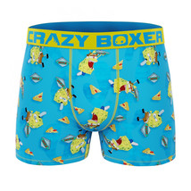 Crazy Boxer SpongeBob SquarePants Boxer Briefs in Pizza Box Yellow - £17.51 GBP