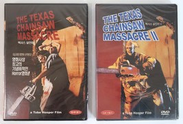 The Texas Chainsaw Massacre I + II Factory Sealed Korean DVD [Region 3] Korea - £19.98 GBP