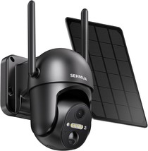 Solar Security Cameras Wireless Outdoor 2K 360 View Battery Powered Outd... - £101.80 GBP