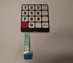 UNIMAC  Washer DECAL KEYPAD WE6 UW/UF. P/N: F230724P, 230724  [USED] - $2.31