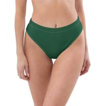 Autumn LeAnn Designs®  | Women&#39;s High-Waisted Bikini Bottoms, deep Green - £30.66 GBP