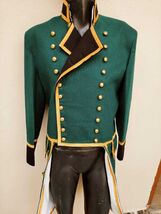 Napoleonic Naval Admiral Wool Frock Coat: Military Regency Tailcoat - $225.00