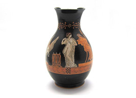 Greek Vase , Attic Classical Red figure Oinochoe  of Pompe and Dionysus, Reprodu - £175.05 GBP