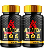 2 Pack Alpha Peak for Men Advanced Vitality Support Formula Supplement 1... - $109.38 CAD
