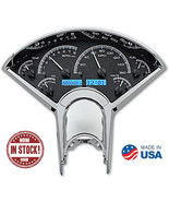Dakota Digital 55-56 Chevy Car Analog Black Alloy Blue LED Gauges VHX-55... - $925.00