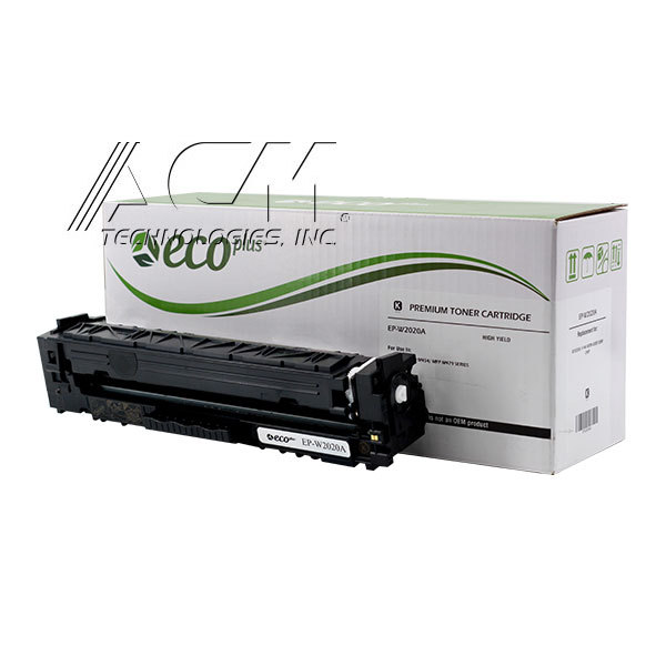 EcoPlus HP 414A W2020A Toner Cartridge, BLACK  2.1K Yield, Recycled OEM Chip