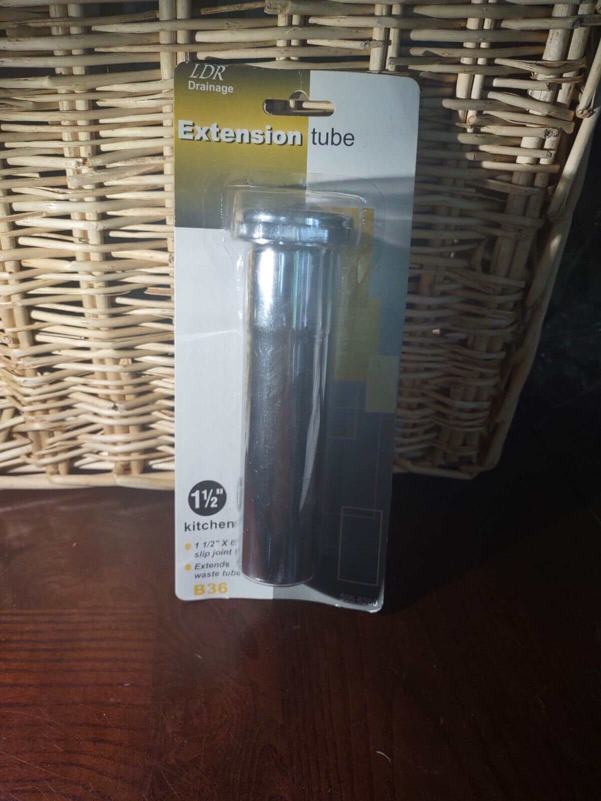LDR 505 6260 Kitchen 1-1/2-Inch x 6-Inch Slip Extension Tube, Chrome Pla... - $9.78