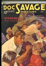 Doc Savage Pulp August 1935- Baumhofer cover- Spook Hole G - £149.49 GBP