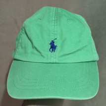 Polo Ralph Lauren Hat Dad Cap Strap Back Green Navy Embroidered Pony - £17.30 GBP