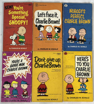 6 books charlie brown collection charles m schulz - £23.29 GBP