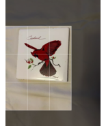 6&quot; Hand Painted Ceramic Tile With Cardinal - €12,71 EUR