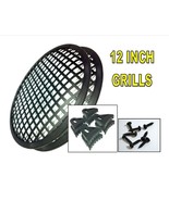 Speaker Grills 2 Pieces 12&quot; Inch Grill Waffle Sub Woofer Clips And Screw - £29.08 GBP