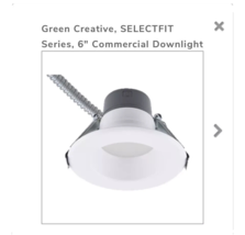 GREEN CREATIVE TITANIUM SELECTFIT SERIES 6” CCT LED SELECTFIT ADJUSTABLE... - $18.49