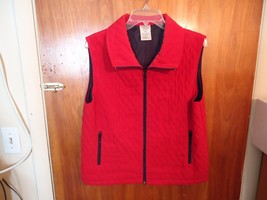 Womens Allison Daley Size 14P Red Zip Up Vest &quot; Beautiful Item &quot; - £19.19 GBP