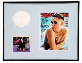 Miley Cyrus 16x20 Framed Can&#39;t Be Tamed CD &amp; 2013 Rolling Stone Display - £62.37 GBP