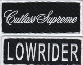 Oldsmobile Cutlass Supreme Lowrider SEW/IRON On Patch Embroidered Emblem Badge - £8.75 GBP