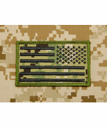 Reverse Embroidered US Flag Uniform Patch AOR2 Hook NWU Type III Hook Ba... - $169.41 MXN