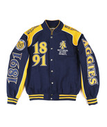 NORTH CAROLINA A&amp;T STATE RACING TWILL JACKET HBCU LONG SLEEVES UNIVERSIT... - $2,815.52 MXN