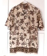 Hawaiian Style Shirt - Surf Club - Floral Design - Sz L - £13.23 GBP