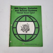 1981 Ford Car Shop Manual- Engine, Emission&#39;s - Except Escort-Lynx - £3.52 GBP