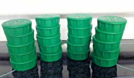 Lot of 20 large Green Plastic Bottle Caps Lids Screw Top Arts Crafts - $8.99