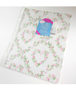 Vintage Forget Me Not American Greetings Sheet Gift Wrapping Paper Roses... - £10.24 GBP