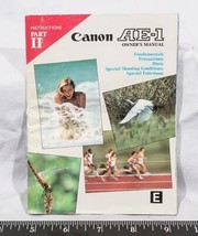 Vintage Canon AE-1 Caméra Instructions Pièce II Manuel Tthc - $34.44