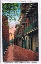 Postcard Pirate&#39;s Alley New Orleans Louisiana Cabildo To Old St Louis Cathedral - £2.32 GBP